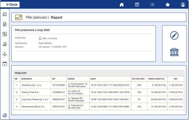 Pliki płatności 1 V Desk Pliki platnosci
