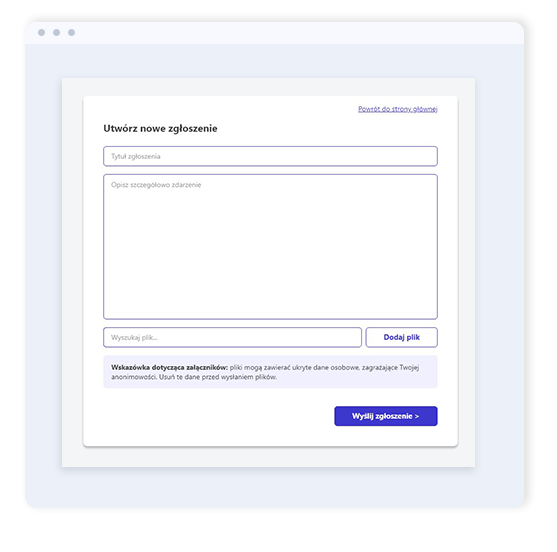Zgłaszanie incydentów w przedsiębiorstwie za pomocą aplikacji Sygnalista w V-Desk